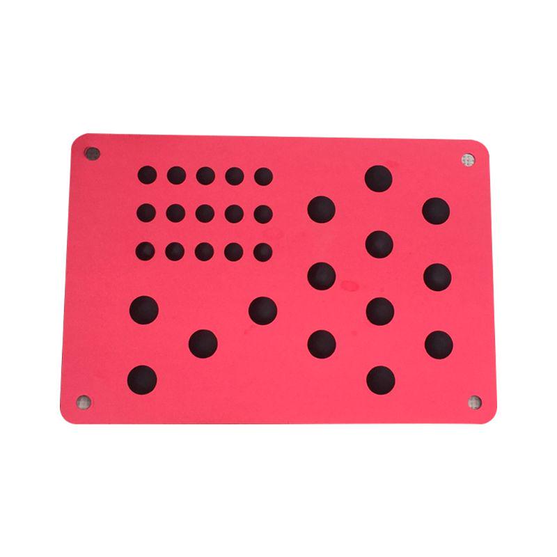 Универсальный алюминиевый автомобильный напольный коврик, нескользящая пяточная пластина, подставка для ног, педаль