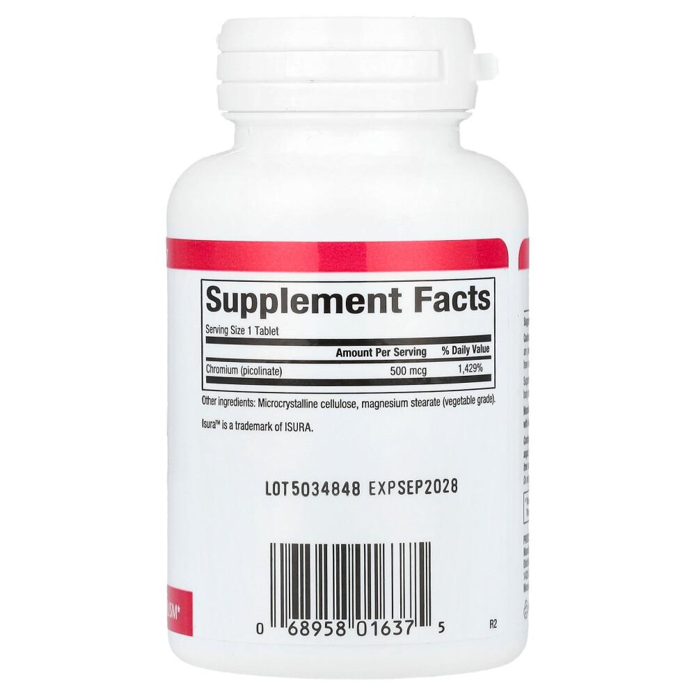 Natural Factors Chromium Picolinate 500mcg 90 Tablets