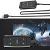 USB External Sound Card 7.1 Surround Audio Adapter with Volume Control for PC Gaming Headset Long Cable