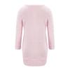 Женская мода Зимний свитер с круглым вырезом из смеси хлопка повседневные плюшевые платья