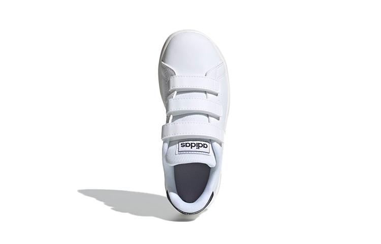 Adidas Neo ADVANTAGE BP Abrasion Resistant Low top Kids' Skateboarding Shoes White, Blue Tail FW2589