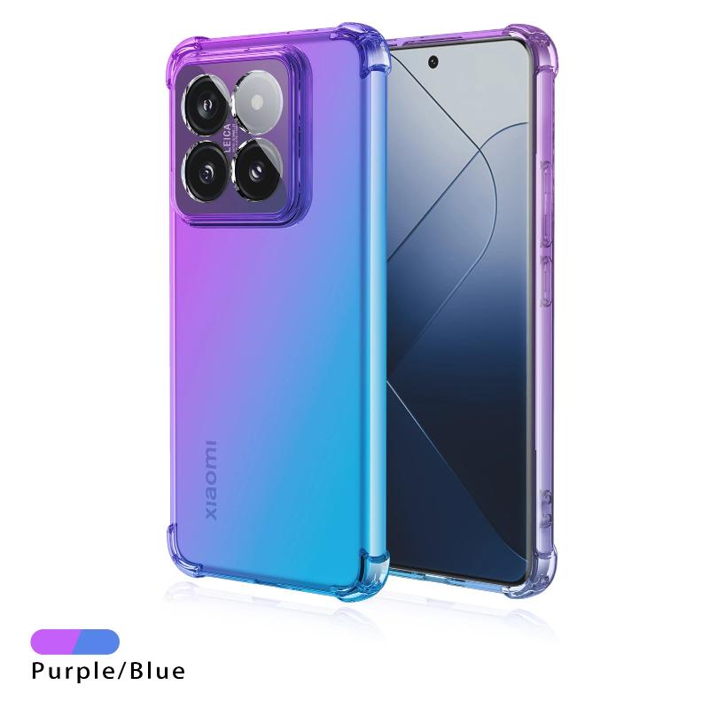 Градиентный чехол для телефона POCO X7 Pro X 7 X7Pro, противоударный силиконовый полупрозрачный мягкий защитный бампер с подушками безопасности для POCO M7pro M6 Pro 5G M5S