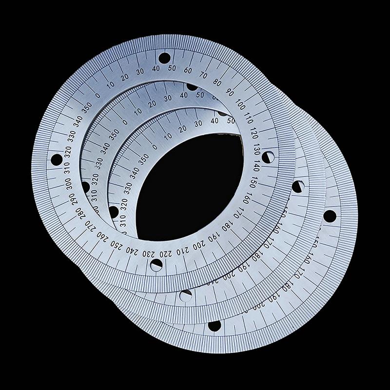 1 шт. 360 Нержавеющая сталь Угломер Инструмент Циферблат DIY Запасные части для станков 80ММ 100ММ 130ММ 140ММ 180ММ