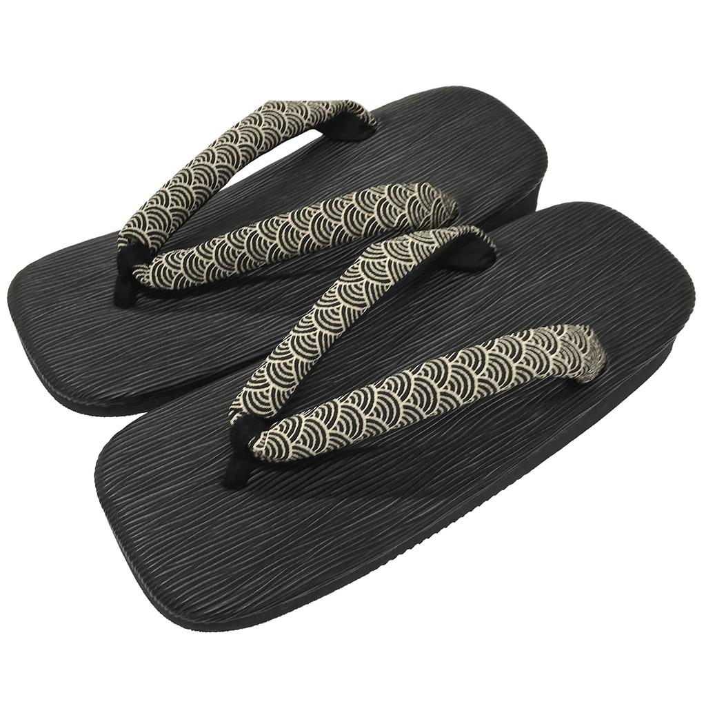 Setta Made in Black Sponge Seigaiha Seigaiha L [Edo Ten] Сандалии, Япония, Fakeme, Подкладка, (большой)