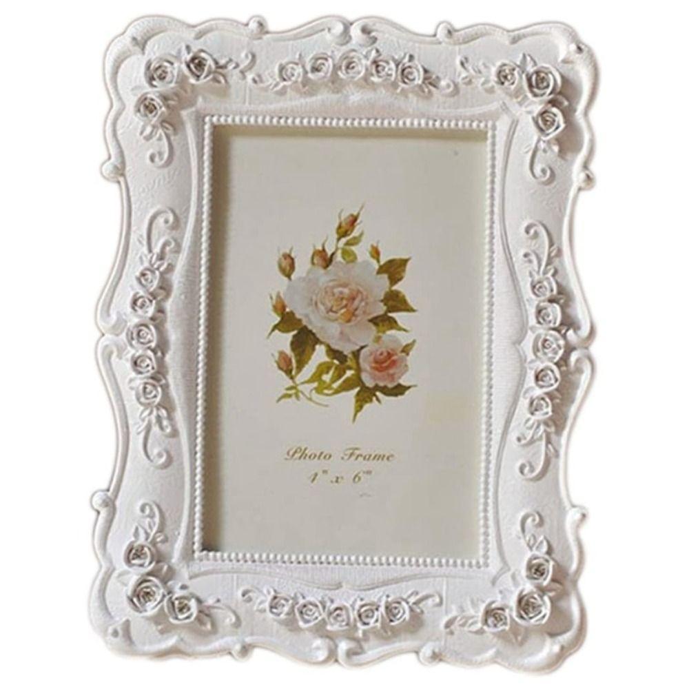 Delicate Shape Wall Hanging Photo Frame DIY Photo Display Stand White Photo Frame Display Photo