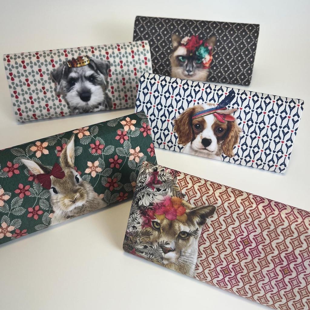 GCFM складные очки солнцезащитные очки размер M компактный симпатичный сделано в Японии французский дизайнер милый животное домашнее животное собака кошка подарок [Lucie dancette] (Карлос