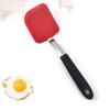 1шт нержавеющая сталь ручка силиконовая маленькая жарочная лопатка термостойкая мини-лопатка для приготовления пищи антипригарная лопатка для кастрюли