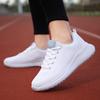 Summer Women's Shoes Breathable Mesh Sports Lightweight Casual Shoes 2024 Mesh Running Shoes Lace Up Small White Shoe Trend