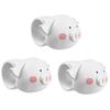 3Pcs Cartoon Wall Protector Silicone Doorknob Bumper Pad  for Bedroom