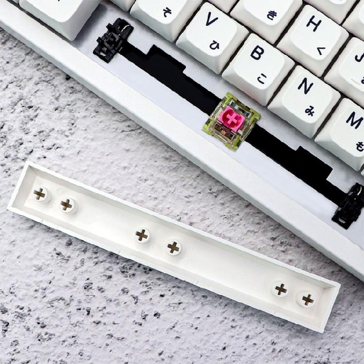 Колпачки для клавиш PBT профиля XDA с японскими символами, 126 шт., молочно-белые, минималистичная тема для кастомизаторов механических клавиатур