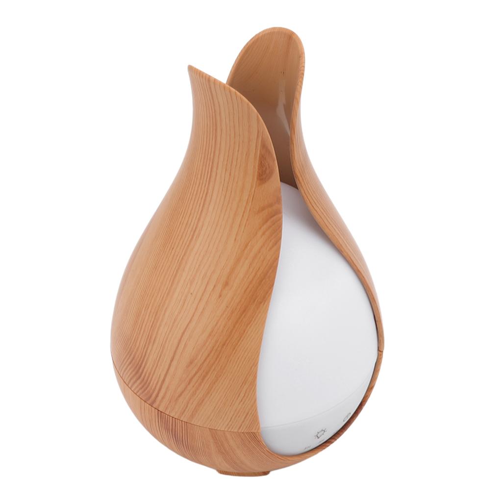 200ml Wood Grain Humidifier 8W 24V Automatically Shut Down Silent Aromatherapy Diffuser with 7 LED