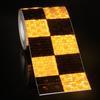 5CM*5M Checkered Car Reflective Sticker Waterproof Safety  Warning Reflector Self-Adhesive Conspicuity Tape For Truck Motorcycle