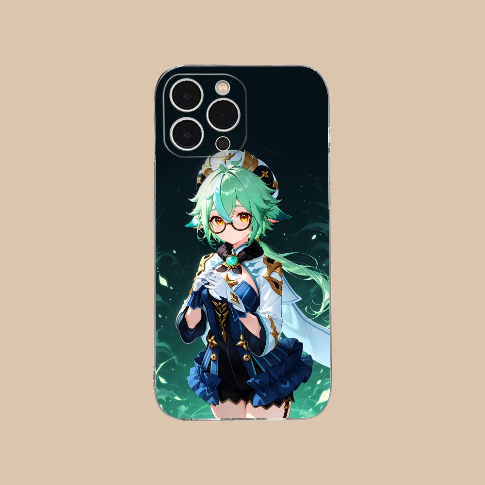 Игровой чехол GI Sucrose Clear TPU для iPhone 17 16 15 14 13 12 11 X XR XS Air Pro Max Plus Mini, цветная крышка