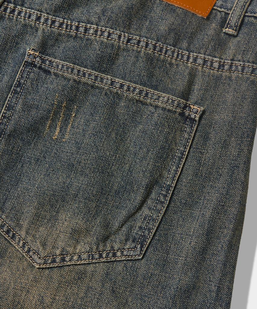 Dimiteulibeullaeg Asi Essential Curved Balloon Denim Pants_Linen-Like Yellow Wash