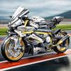 2000PCS+ 1:5 MOC Technical Platinum Motorcycle Model Building Blocks Racing Motorcycle Display Set for Kid Adults Birthday Gift