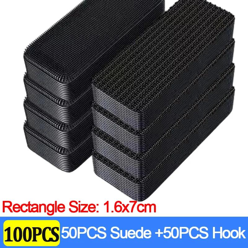 100/2 шт. наклейки для фиксации ковров, двухсторонние высокоадгезивные фиксирующие заплатки для автомобильных ковров, коврики для ног, противоскользящие ленты