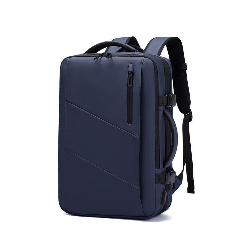 Рюкзак для путешествий для мужчин, расширяемый на 39 л, деловой рюкзак для ноутбука 17 дюймов, рюкзак с зарядкой через USB, водонепроницаемый походный рюкзак для отдыха на природе