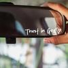 2/4/6/8Pcs Trust In God Rearview Mirror Stickers Strong Stickiness Waterproof Self Adhesive Car Decals Automotive Exterior Decals