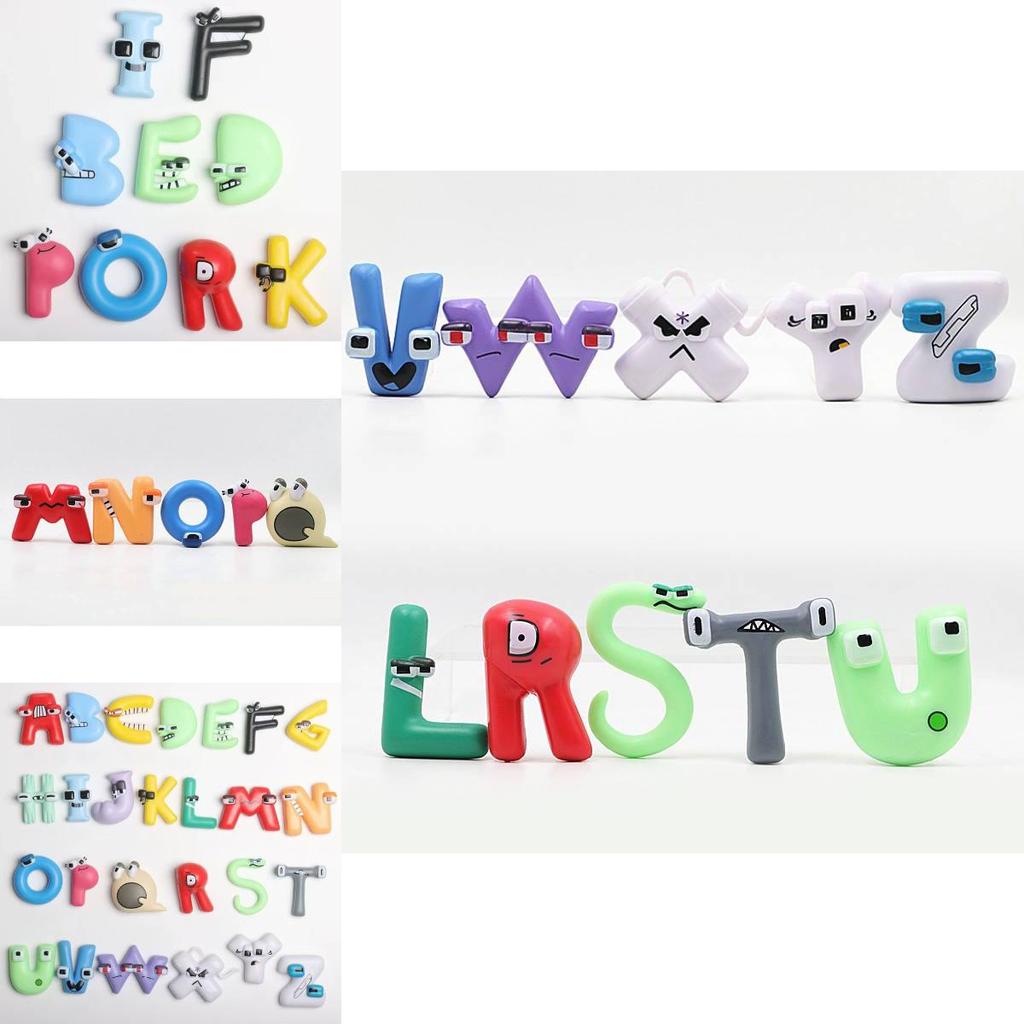 Charming 26 Styles Alphabet Legend Plastic Figurine Toys For Fun Collectible Displays