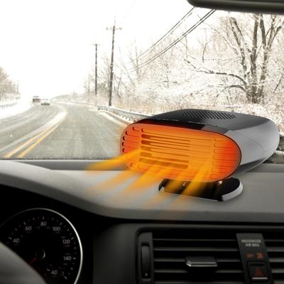 2 в 1 Автомобильный вентилятор с режимом нагрева и охлаждения Портативный мини-обогреватель Быстрый обогрев Размораживатель лобового стекла Обогреватель для электромобиля