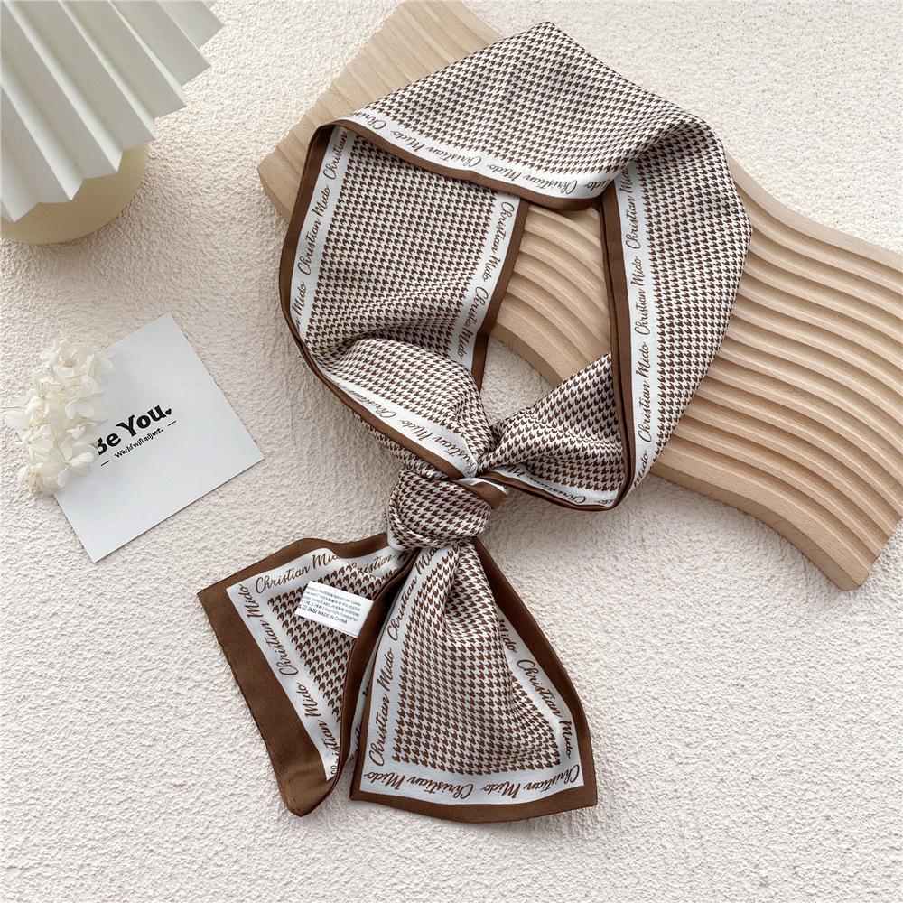 New Scarves Silk Scarves Women'S Spring And Autumn Season Long Decorative Professional Scarves Summer Thin Styles Paired With Shirts Stylish
