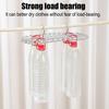 Sock Drying Rack with 32 Clips Strong Load-bearing Foldable Design Multipurpose Socks Underwear Laundry Hanging Rack