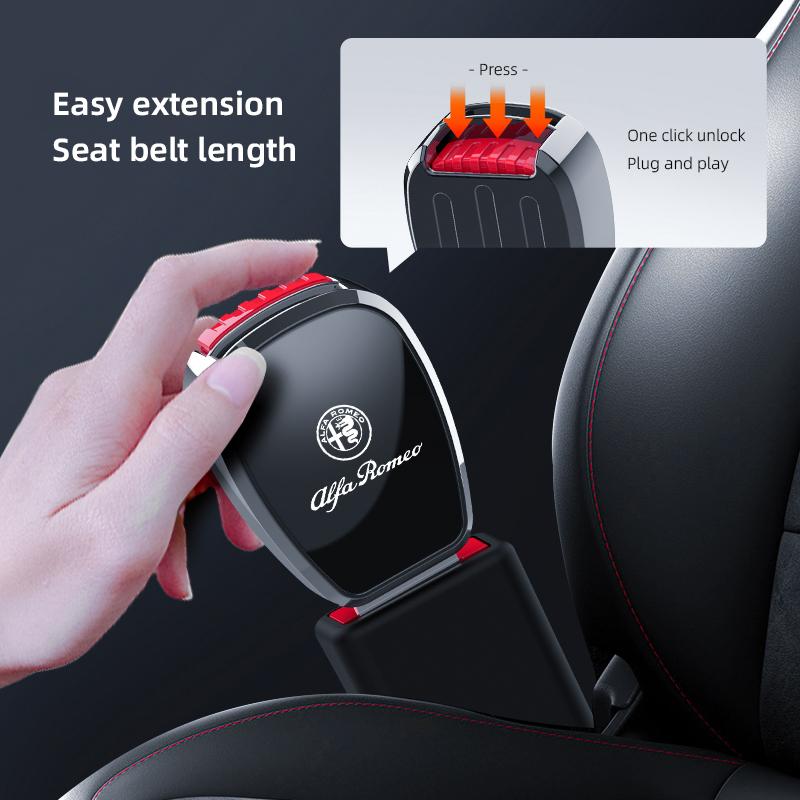 Car Stickers For Alfa Romeo 1Pcs Car Extender Safety Buckle Holder Fork Head Adjustment For Alfa Romeo Giulietta GT 159 147 156
