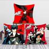 P-Persona 5 Ролевая игра Наволочка Квадратная Подушка Спальня Диван Отдых Комфорт Подушка для Автомобиля Гостиная Домашний Декор 40X40
