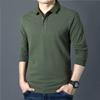 Men's Cotton Long Sleeved POLO Shirt Summer Fashion Casual Breathable Polo T-shirt Men's Brand Embroidered Business Casual Top