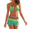Women Padded Tankini Set Sporty With Shorts Bikini Swimsuit Swimwear Bathing