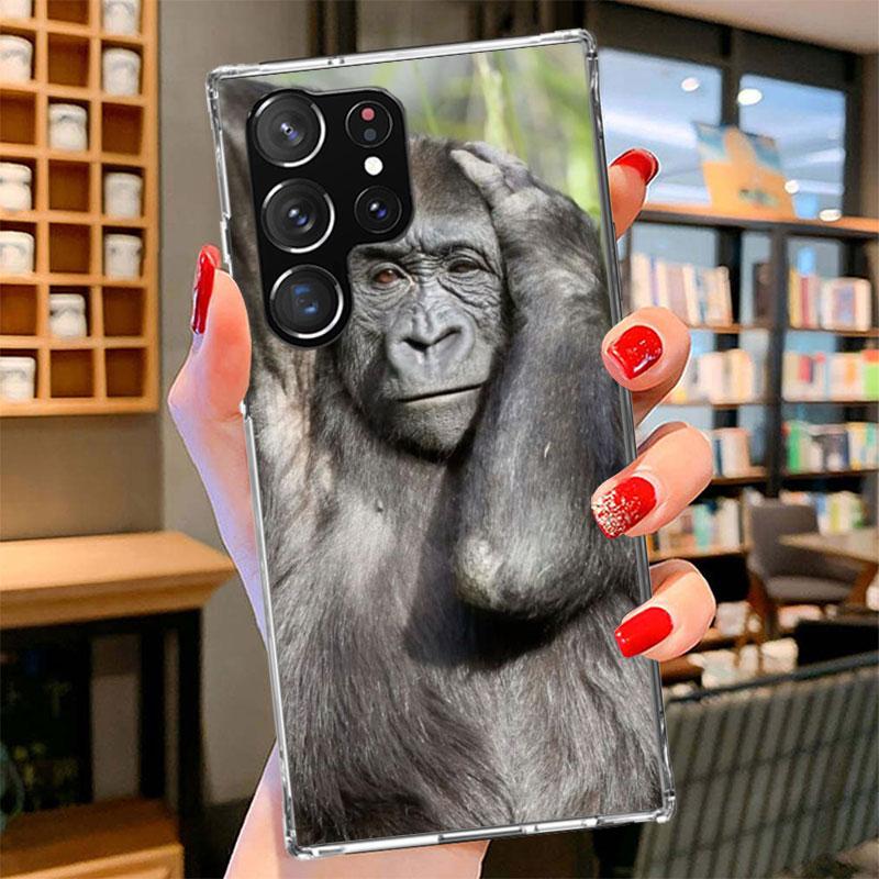Monkey Memes Phone Case For Samsung Galaxy S26 S25 Edge S24 Ultra S23 S22 Plus S21 S20 FE Soft Fundas Shell Galaxy S25 S24 S23 S