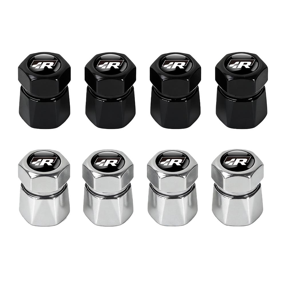 W1523D Metal Car Wheel Tire Valve Stem Caps Exterior Accessories For Volkswagen VW R Polo Passat Rline Golf 4 5 6 Tiguan Jetta GTI