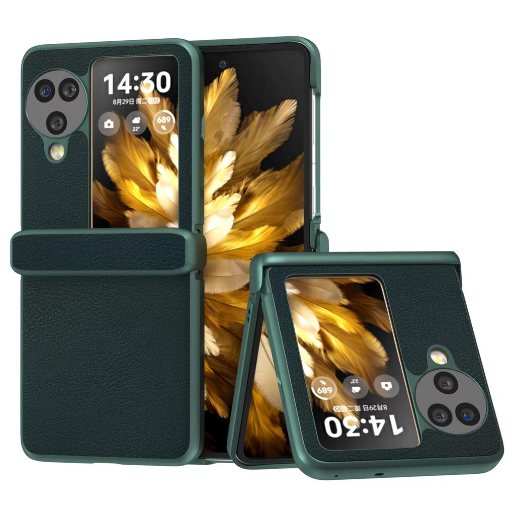Для Oppo Find N3 Flip 5G чехол шарнирная защита кожаный чехол для складного телефона из ПК