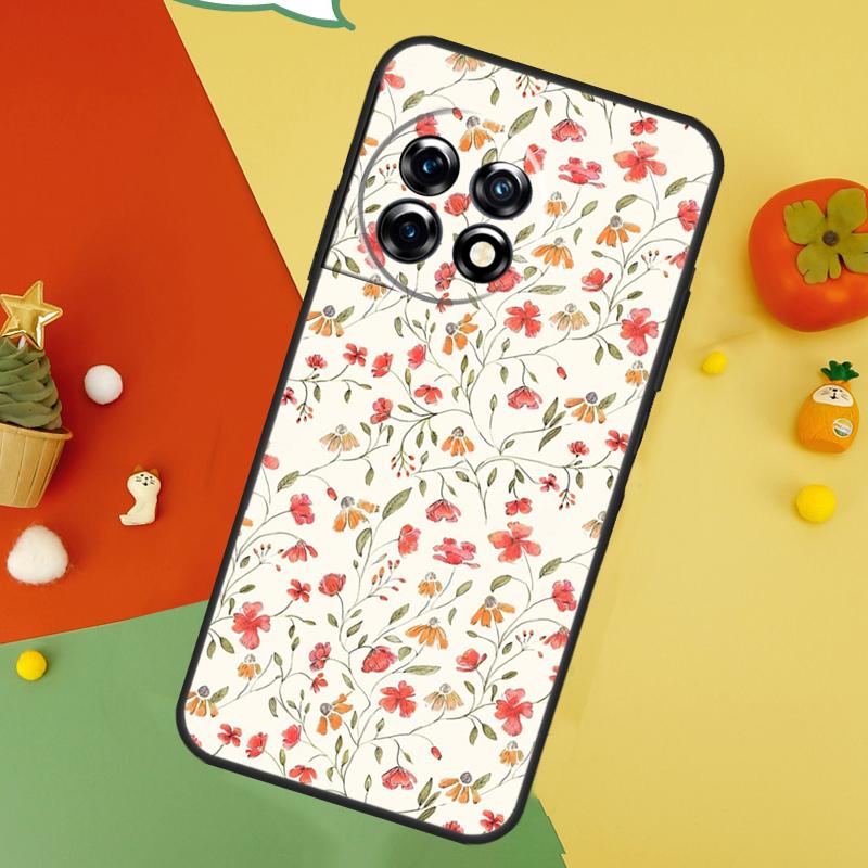 Чехол-арт с цветами для OnePlus Nord 5 CE 2 3 4 Lite N20 N30 OnePlus 15 13 12 11 10 10T 12R 13T 13R