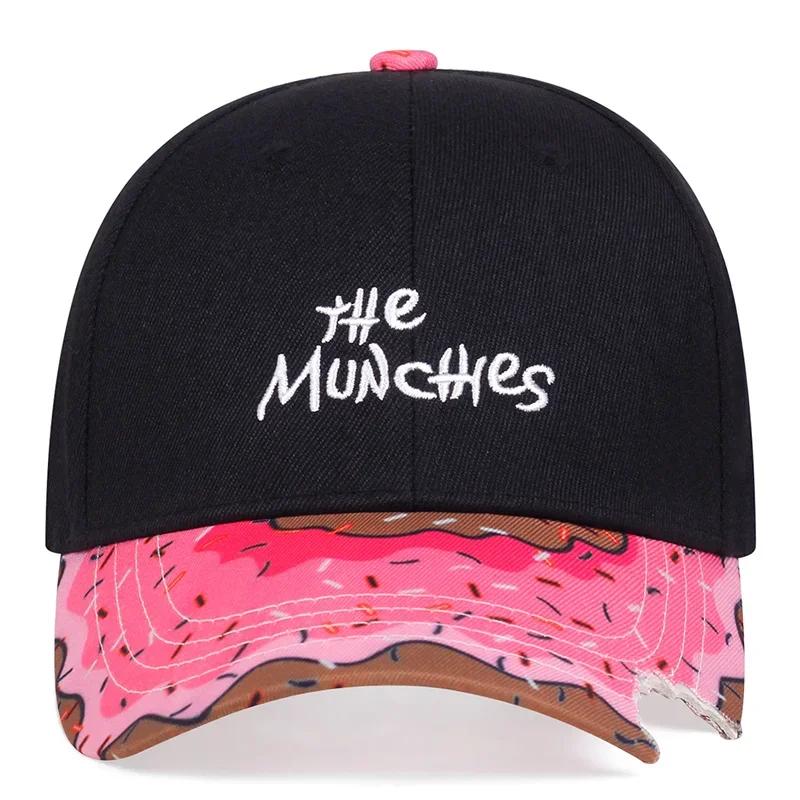 Baseball Stitching Embroidered Watermelon Munchies Neutral Gender Women  Men For Caps Spring Autumn Outdoor Sunscreen Hat Adjustable Casual Trucker