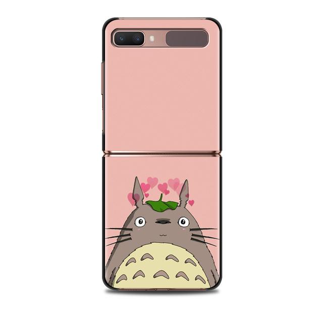 Чехол для смартфона Studio Ghibli Spirited Totoro для Samsung Galaxy Z Flip 3 5g, чехлы на заднюю панель для ПК, твердый чехол, чехол