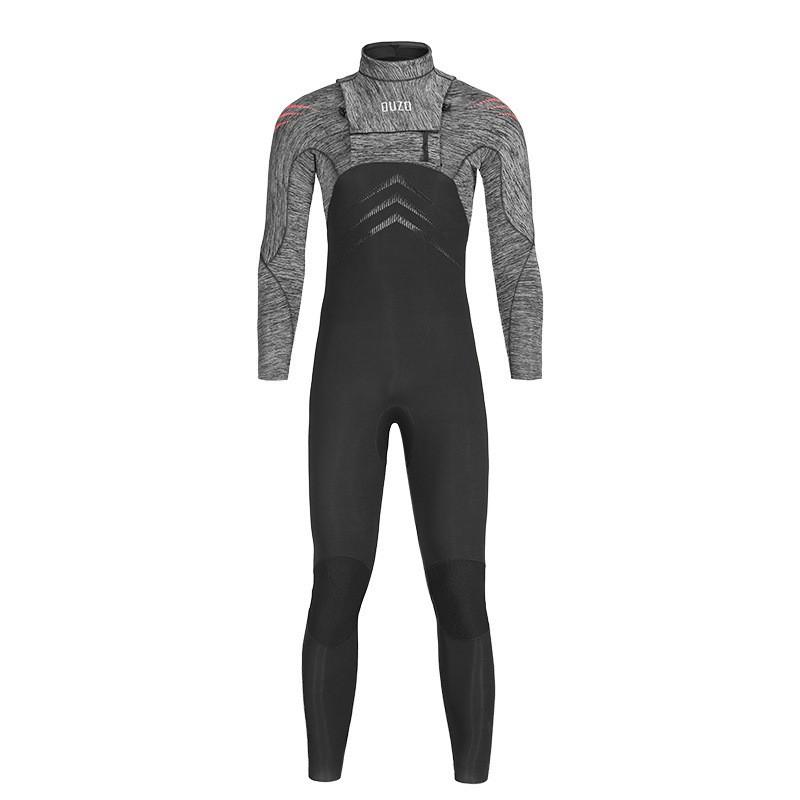 Mens 5/3mm Full Wetsuit With Fleece Lining Cold Water Diving Snorkeling Winter Swimming