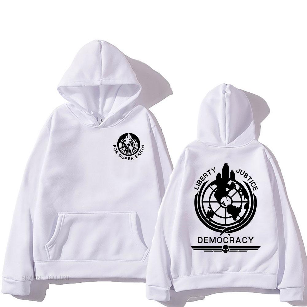 Толстовка Helldivers с капюшоном, удобная толстовка с длинным рукавом для мужчин и женщин на осень/зиму, повседневная толстовка с графическим принтом