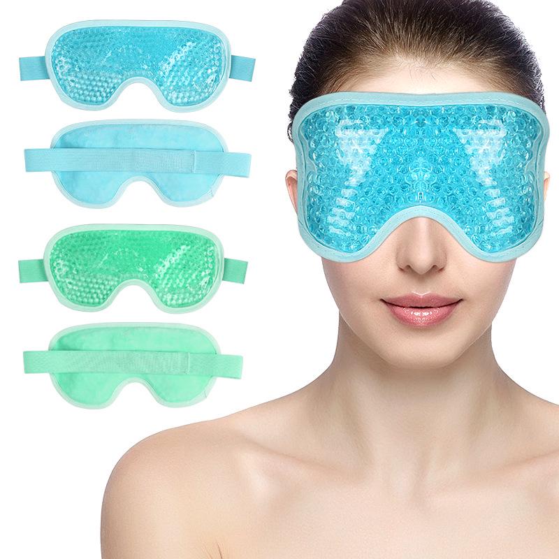 Plush Gel Bead Eye Mask for Sleep and Swelling Relief
