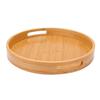 Круглый бамбуковый поднос для чая ZISIZ
