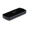 HUB - STARTECH.COM - ST7300USB3B - USB 3.0 Hub with Power Supply - 7 Ports