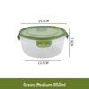 Transparent Microwave-Safe Fresh-Keeping Kitchen Box for Rice, Fruit & Lunch