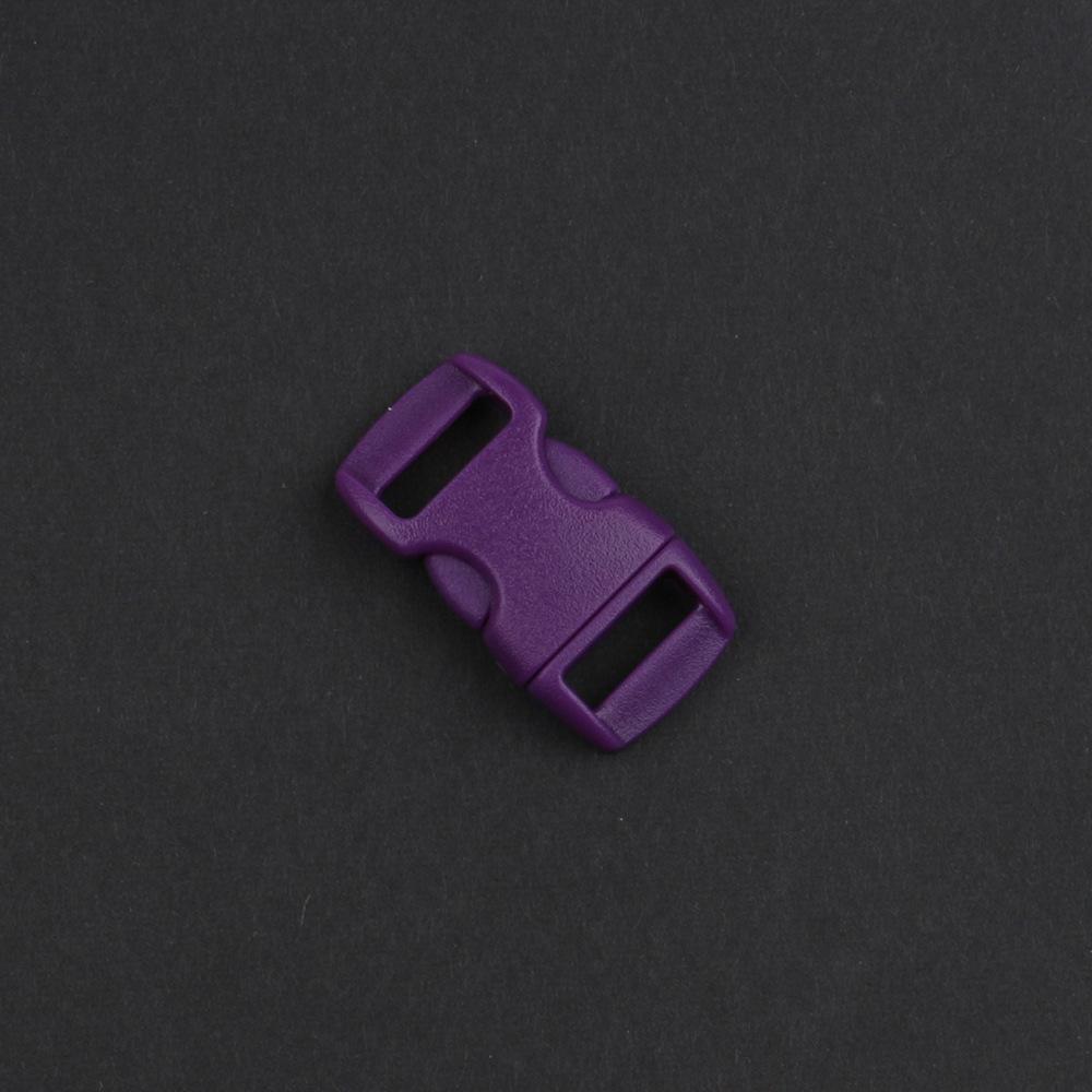 DIY Plastic Bracele Parachute 10mm 3/8" Side Release Buckle Outdoor Camp Paracord Webbing Strap