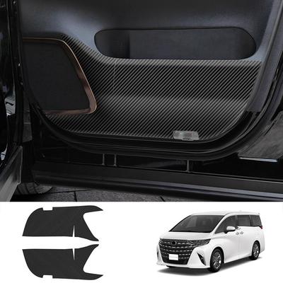 Для Toyota Alphard 40 Серии Мягкое Углеволокно Автомобиль Передняя Дверь Защитная Накладка от Ударов Декоративная Наклейка Автоаксессуары