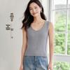 Женский вязаный топ без рукавов с круглым вырезом Handu Yishe