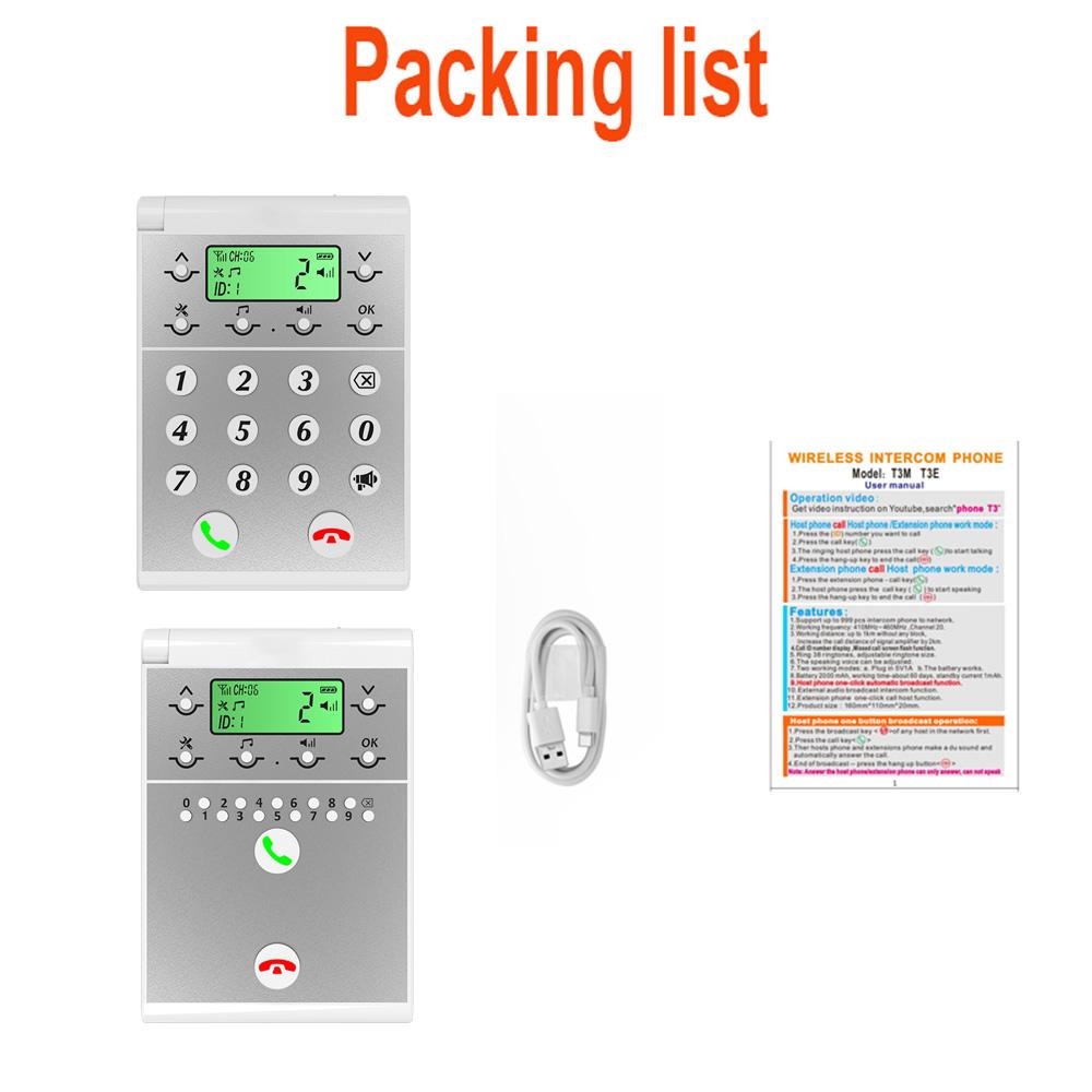 Беспроводная система внутренней связи Smart Digital Voice Calling Machine Беспроводная офисная система внутренней связи