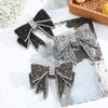 Bow Rhinestone Barrettes Women Shiny Large Bow Ponytail Hairpin Hair Clip Fashion Girls Hair Accessories Headwear
