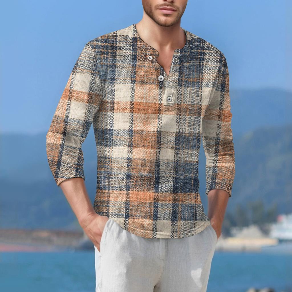 Мужская футболка уличная повседневная мода с длинными рукавами