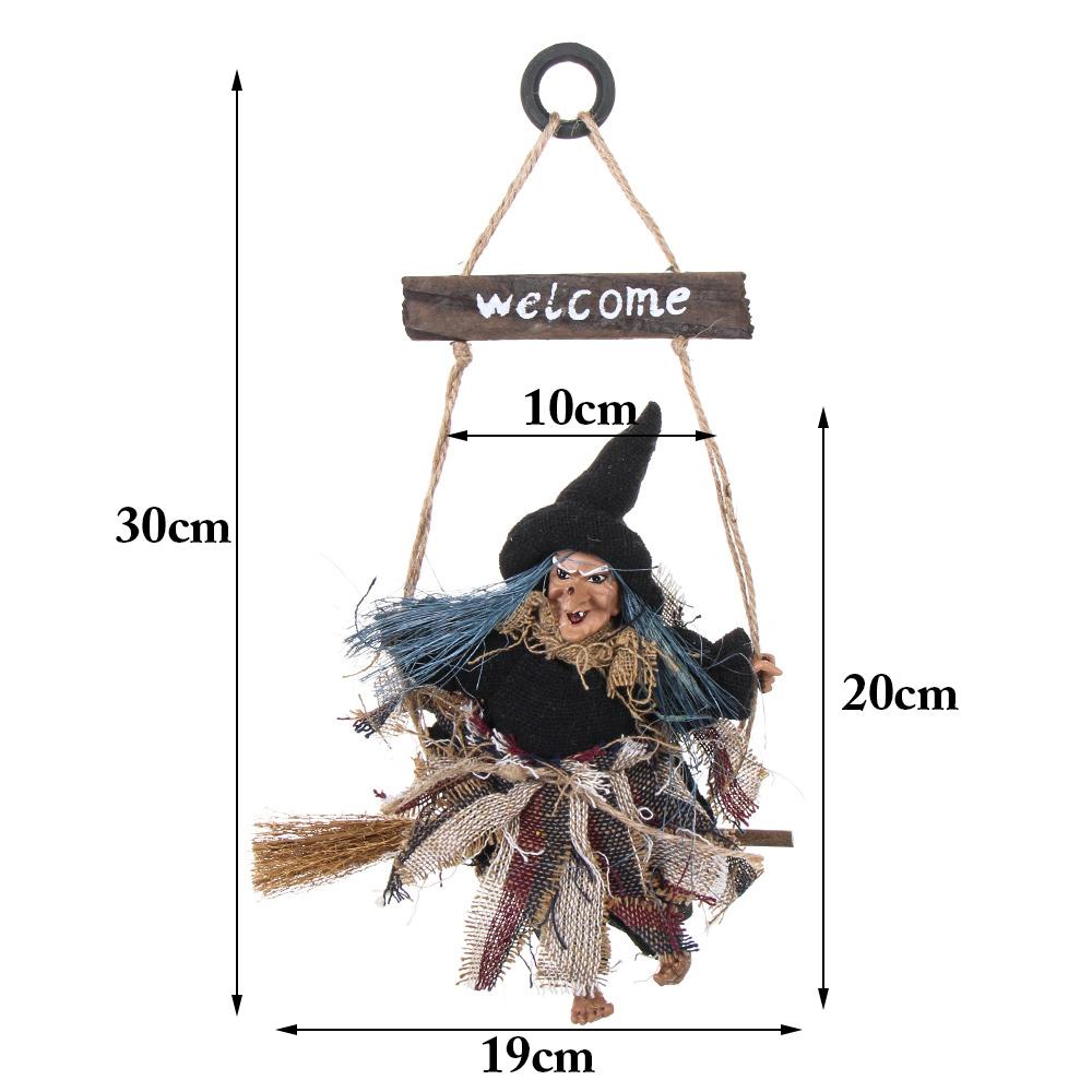 Украшение для вечеринки Домашняя дверь Бар Клубное украшение Куклы-ведьмы Хэллоуин Подвесной призрак Декорации для дома с привидениями