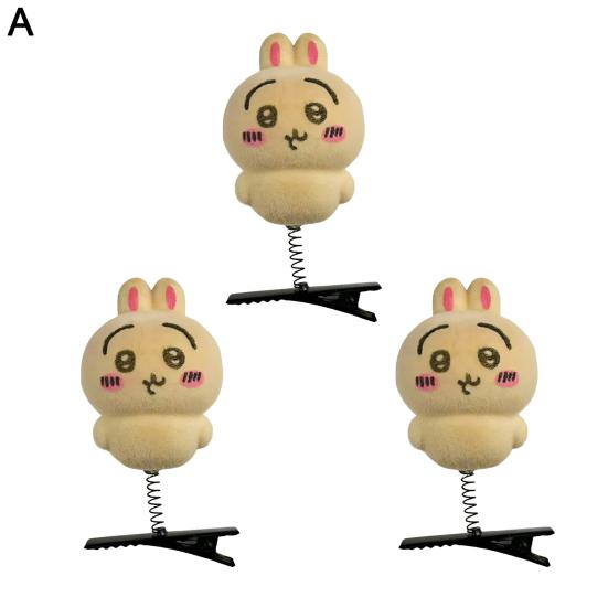 3 шт./компл. шпильки для волос для девочек в форме мультфильма, заколки для волос с весенним дизайном, легко украшать, аксессуары для волос ручной работы